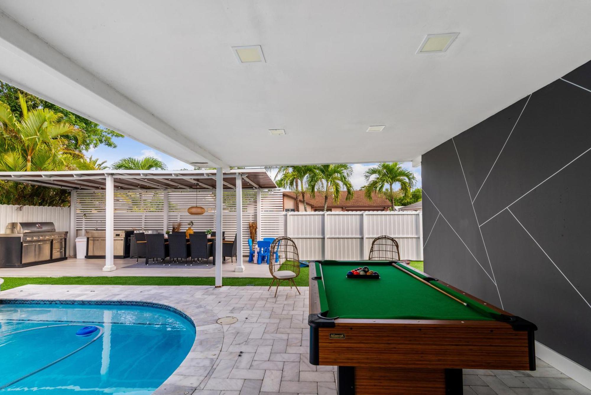 Miami Luxury House W Heated Pool & Jacuzzi Villa Exteriör bild